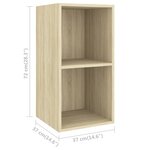 vidaXL Meubles TV muraux 4 Pièces Chêne sonoma Bois d'ingénierie