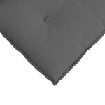 vidaXL Coussin de Dos Gris foncé 80 x 19 x 50 cm tissu