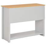 vidaXL Table console Gris 97 x 35 x 76 cm