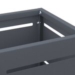 vidaXL Porte-parapluie Anthracite 15 5 x 15 5 x 49 cm Acier
