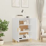 vidaXL Buffet Blanc 70x34x90 cm Bois d'ingénierie