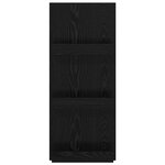 vidaXL Étagère à magazines avec étagère Chêne noir 51 x 11 x 102 cm