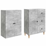 vidaXL Ensemble de Meubles 2 Pièces 66 x 34 5 x 90 cm Bois d'ingénierie
