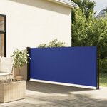 vidaXL Auvent latéral rétractable bleu 140x300 cm
