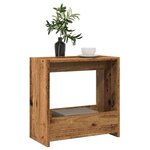 vidaXL Table d'appoint vieux bois 50x26x50 cm bois d'ingénierie