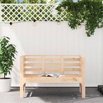 vidaXL Banc de jardin 111 5x53x71 cm bois massif de pin