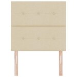 vidaXL Tête de lit avec tête de lit Crème 80 cm Cuir synthétique