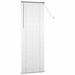 vidaXL Store de Fenêtre avec des rideaux Gris foncé Aluminium