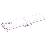 vidaXL Dessus de table bois massif traité bordure assortie