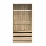 vidaXL Garde-robe Chêne sonoma 100x50x200 cm Bois d'ingénierie