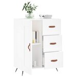 vidaXL Buffet blanc 69 5x34x90 cm bois d'ingénierie