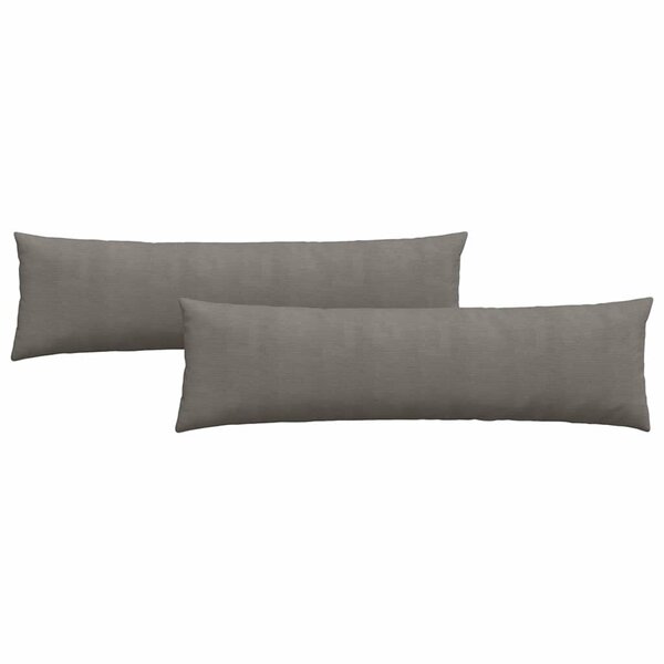 vidaXL Coussins de canapé 2 Pièces Gris clair 145 x 40 cm