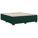 vidaXL Cadre de lit sans matelas vert foncé 180x200 cm velours