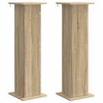 vidaXL Support de Plante 2 pc Chêne Sonoma 30 5 x 30 x 100 5 cm