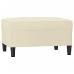 vidaXL Repose-pied Crème 70x55x41 cm Similicuir
