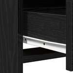 vidaXL Table de Toilette avec tiroir 2 Pièces Noir 78.5 x 41 x 135 cm