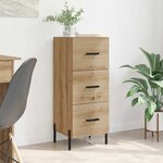 vidaXL Buffet chêne artisanal 34 x 34 5 x 90 cm Bois d'ingénierie