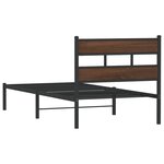 vidaXL Cadre de lit sans matelas avec tête de lit 80x200 cm