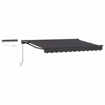 vidaXL Auvent rétractable électrique Anthracite 3 x 2 m