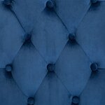 vidaXL Chaises à manger lot de 4 Bleu Velours