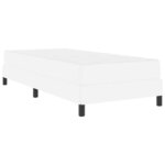 vidaXL Lit avec matelas Blanc pur 100 x 200 cm Faux cuir