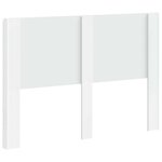 vidaXL Tête de lit Blanc brillant