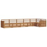 vidaXL Ensemble de canapés d'extérieur 6 Pièces Naturel