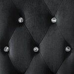 vidaXL Chaises à manger lot de 4 Noir Velours