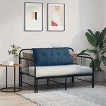 vidaXL Coussin de Dos Bleu 100 x 19 x 50 cm tissu