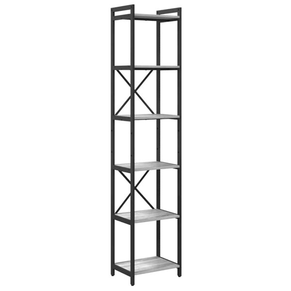 vidaXL Bibliothèque Sonoma gris 40 x 30 x 188 cm Bois d'ingénierie