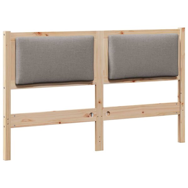 vidaXL Tête de lit Autre Marron 160 cm Bois massif en pin