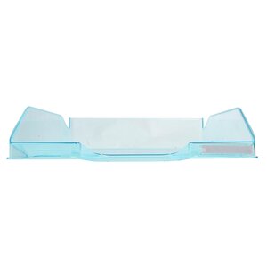 Corbeille À Courrier Combo Midi Transparent - Turquoise Brillant - X 6 - Exacompta
