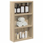 vidaXL Armoire murale de salle de bain Chêne Sonoma 30 x 10 x 50 cm