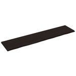 vidaXL Dessus de table marron foncé bois chêne massif traité