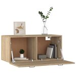 vidaXL Armoire murale chêne sonoma 80x36 5x35 cm bois d'ingénierie