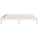 vidaXL Cadre de lit extra long sans matelas 140x210 cm bois massif pin