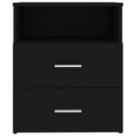 vidaXL Tables de chevet 2 Pièces Noir 50x32x60 cm
