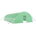 vidaXL Serre avec cadre en acier vert 72 m² 12x6x2 85 m
