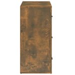 vidaXL Buffet Chêne fumé 80x33x70 cm Bois d'ingénierie