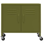vidaXL Armoire de rangement Vert olive 60x35x56 cm Acier