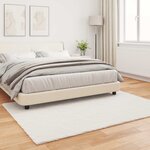 vidaXL Tapis en Fourrure Synthétique de Lapin Olite Crème 120 x 170 cm