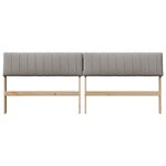 vidaXL Tête de lit capitonnée Taupe 200 cm Pin massif