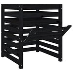 vidaXL Composteur Noir 63 5x63 5x77 5 cm Bois massif de pin