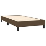 vidaXL Sommier à lattes de lit matelas et LED Marron foncé 100x200 cm