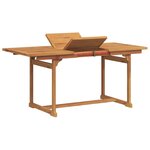 vidaXL Ensemble à manger de jardin 5Pièces bois d'acacia solide textilène