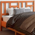 vidaXL Tête de lit cire marron 140 cm bois massif de pin