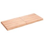 vidaXL Dessus de table bois massif traité bordure assortie