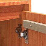 vidaXL Buffet Brun cire 104 5 x 34 x 80 cm Pin massif