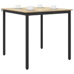vidaXL Table de salle à manger / Table de repas MÉTAL