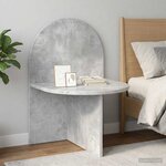 vidaXL Table de chevet 2 Pièces Gris béton 48 x 49 x 65 cm